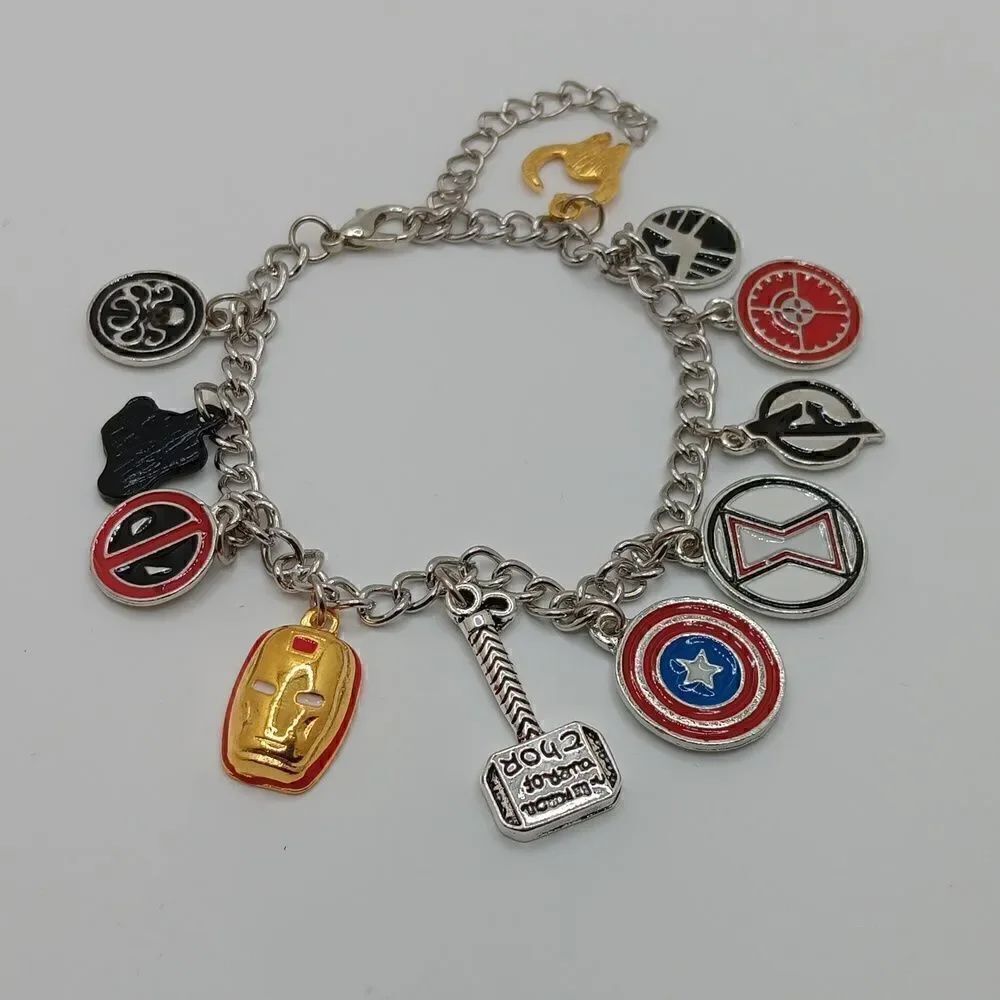 New Super Hero Charm Bracelet Fantastic Fans Collectible Jewelry Merchandise New